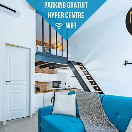 L'industriel Agenais - Appart'hotel - Clim - Netflix - Parking Gratuit - Nestor & Margot Agen